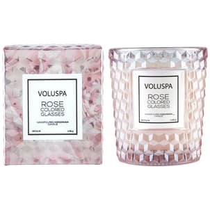 Rose Colored Glasses - Textured Glass Candle